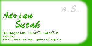 adrian sutak business card